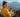 A round-the-world traveler checks a global eSIM above a coastal city with a harbor and mountains