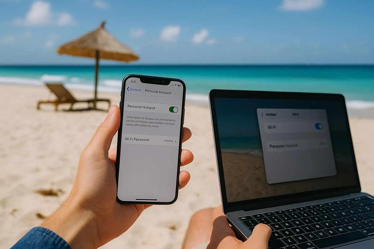 Persönlichen Hotspot mit eSIM im Ausland nutzen