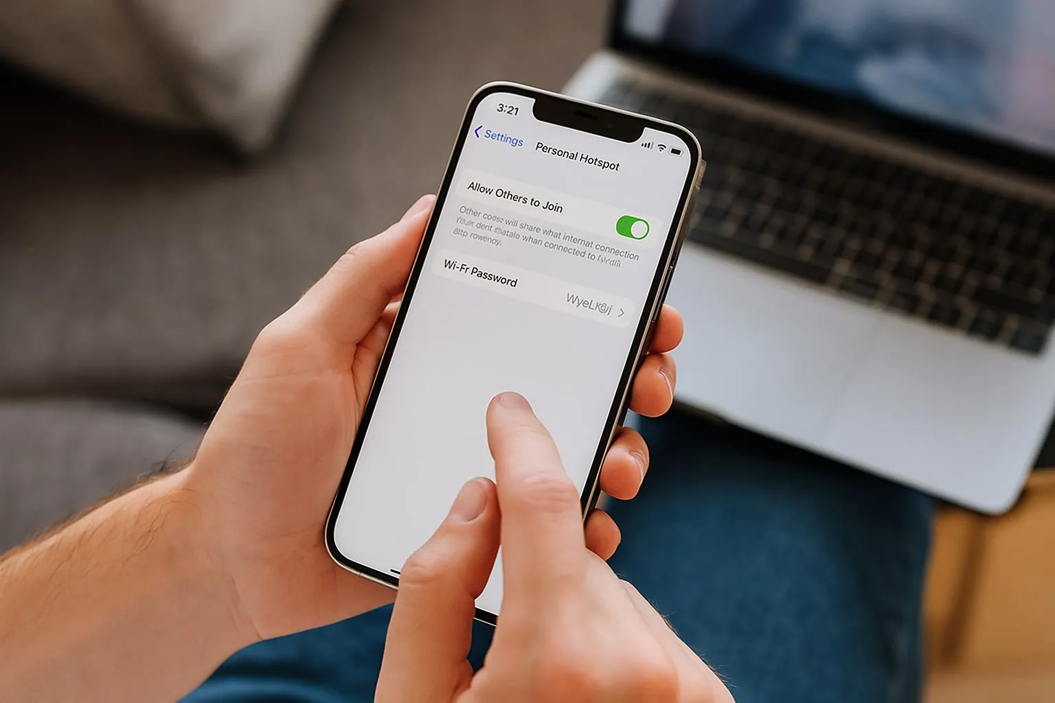 Hotspot auf dem iPhone einrichten